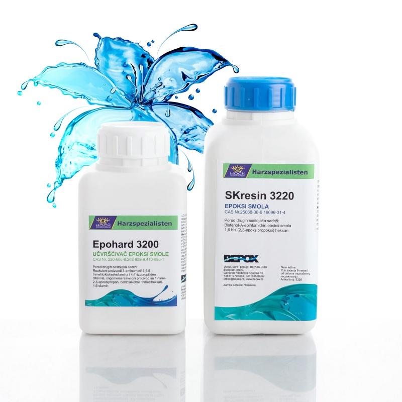 Set SKresin 3220 Crystal clear - epoksi smola za nakit, podmetače, za premazivanje